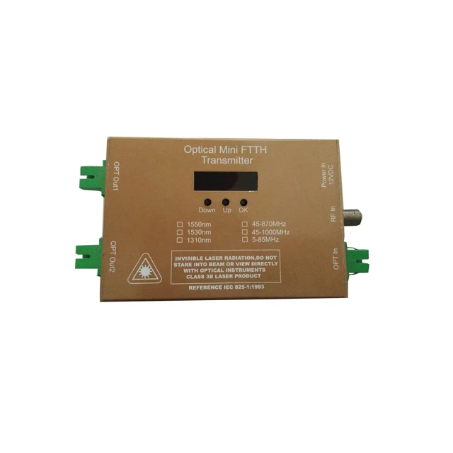 Jizhong Mini FTTH SC APC WDM волоконно-оптический передатчик с 1rf в 1 оптический вход + 2 оптический выход