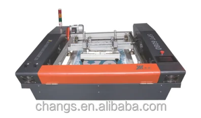 SPT automatic flat bed screen printing machine for plastic sheet/leather/Textile