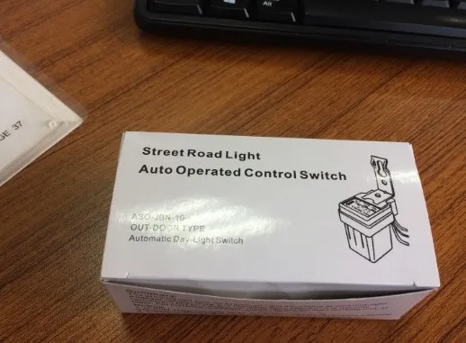 Фотопереключатель AS-10 10 А с датчиком автоматическое включение и выключение уличное управление освещением переменный ток постоянный 12 В 24 220