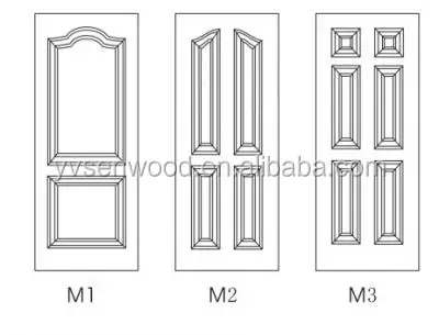 white prime HDF board  door skins