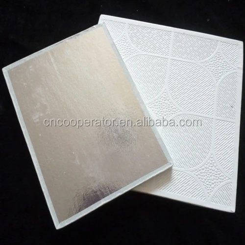 
595mm X 595mm/600mm X 600mm/603mmx603mm) PVC Gypsum Ceiling Tiles 