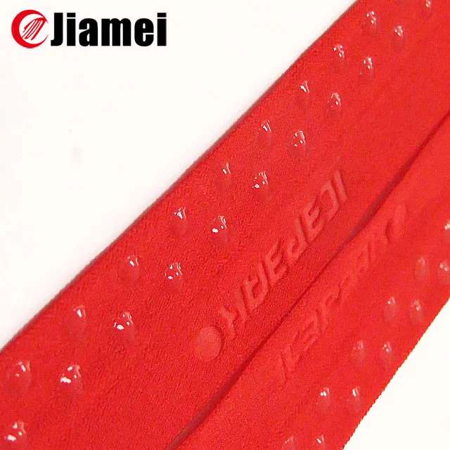 polyester nylon customized webbing logo knitted elastic tape