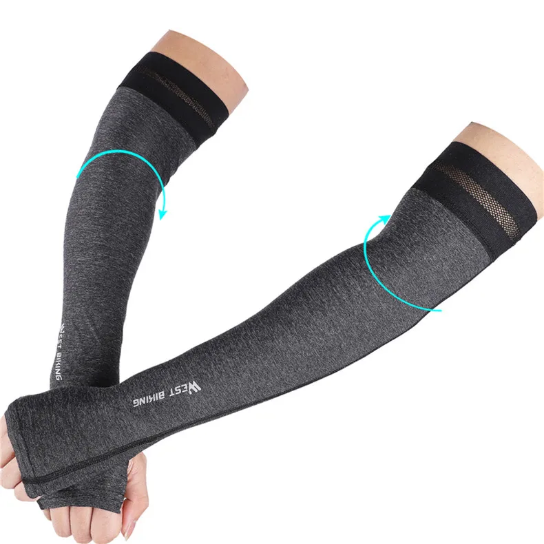  Велосипедные рукава WEST BIKING удобные эластичные сетчатые повязки из дышащей лайкры защита от УФ излучения