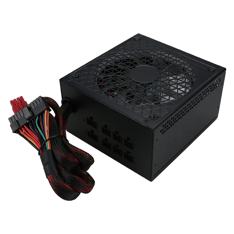 Полу-модульная ПК питания 110 В-240 В вход 800 Вт 80 Plus бронза ETH Шахтер PSU