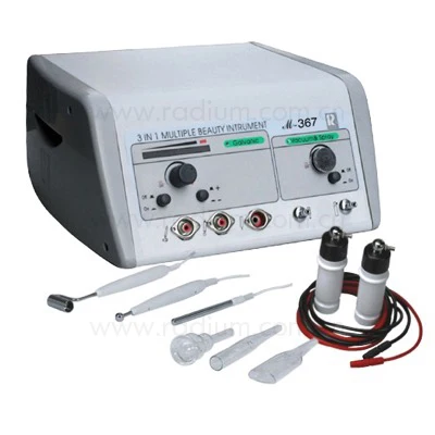 M-367 Вакуумный пакет для хранения & спрей машина для лица, гальванический ток устройство 3 в 1 с косметическим эффектом