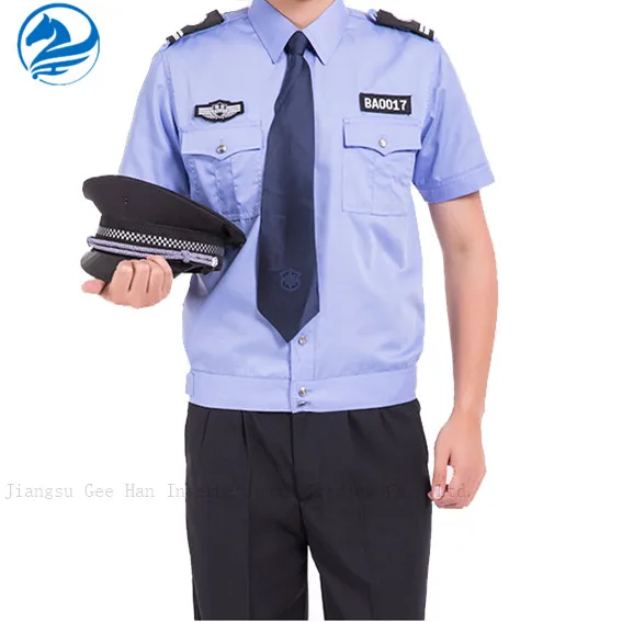
design summer short sleeve security guard uniform 