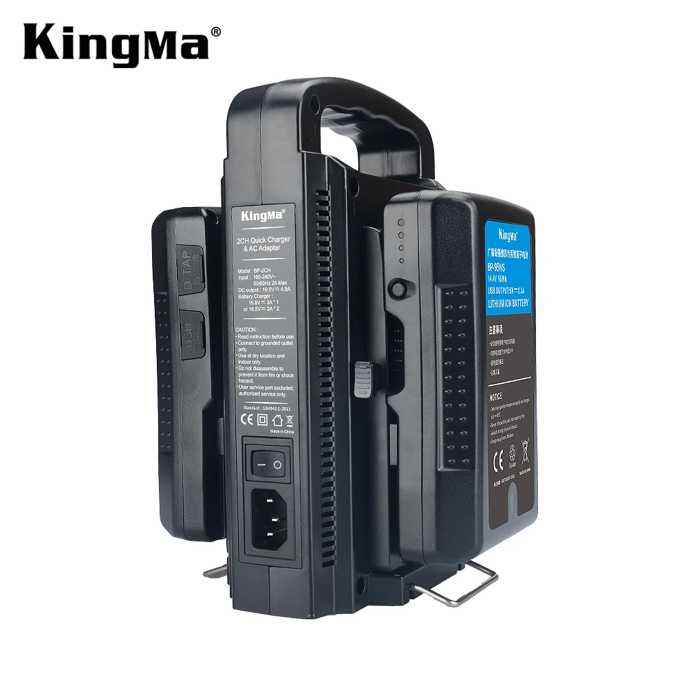 Kingma BP-150WS V-Mount литий-ионная батарея зарядное устройство интеллектуального двойного зарядное устройство BP-2CH для Sony