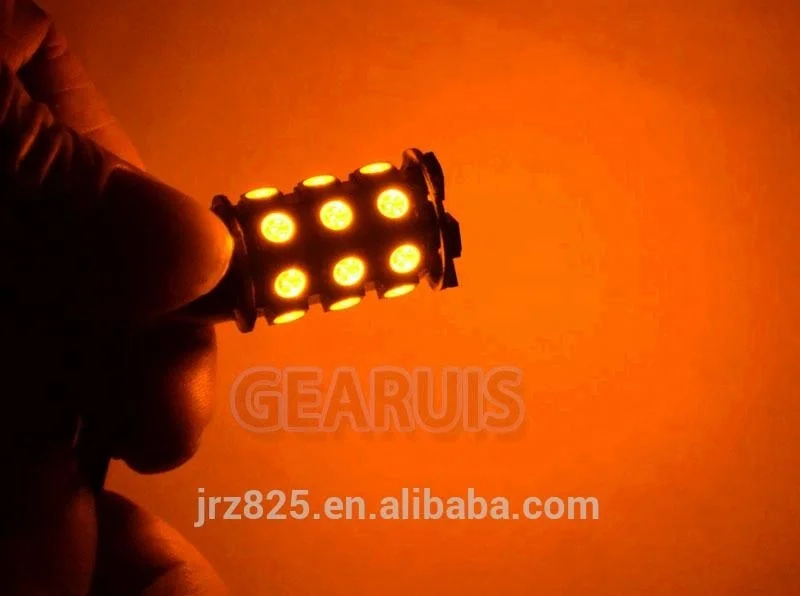 T20 7440 7443 27 smd 5050 led bulb lamp W21/5W White red amber turn signal light bulbs tail bulb reverse lights