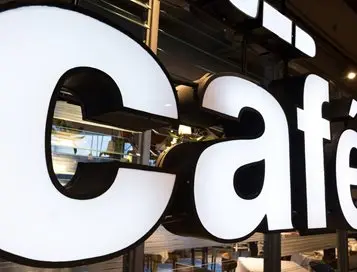 Outdoor lighted signs luminous front light up channel letter box sign board led neon light alphabet letters