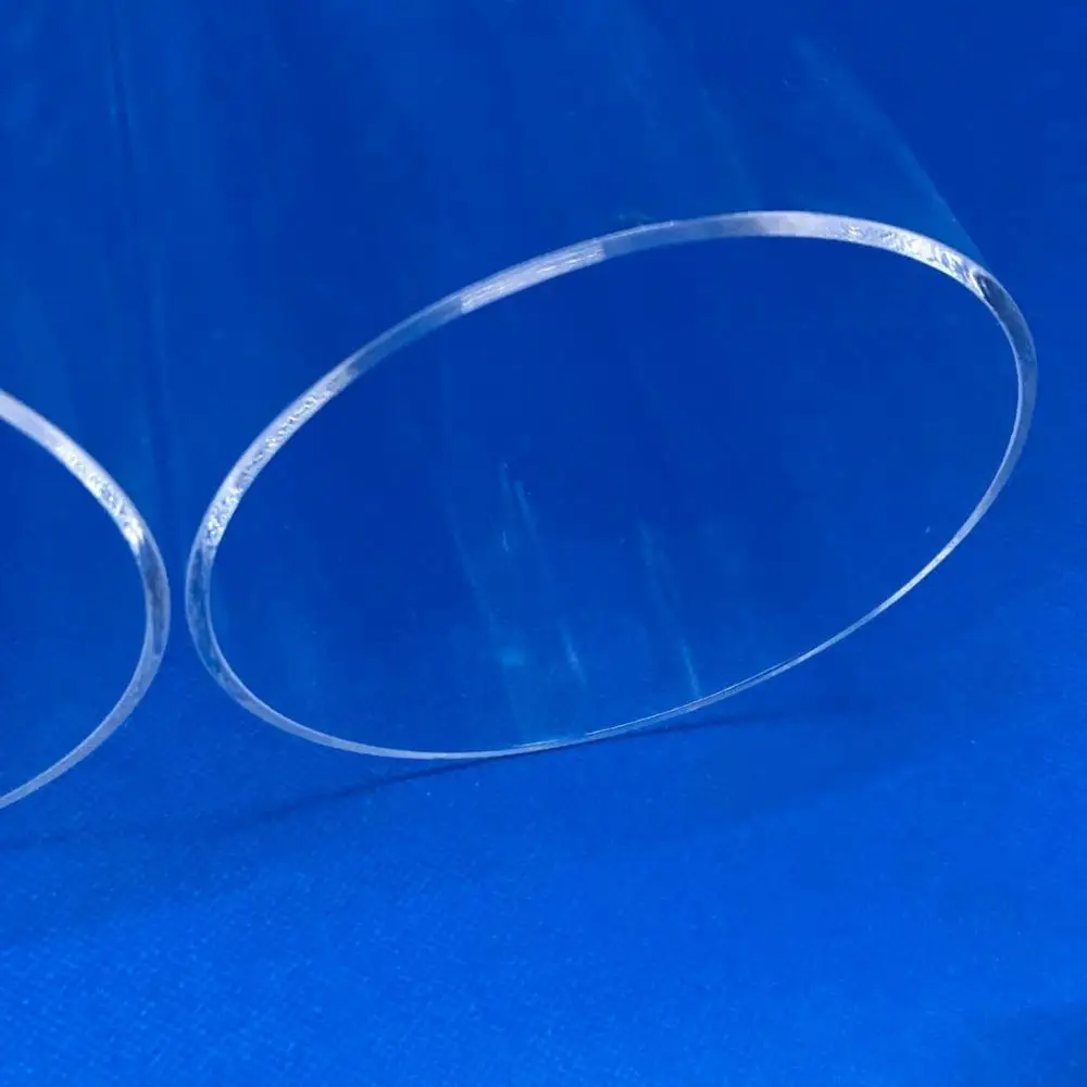 High Pressure Fused Silica Large Diameter Transparent Quartz Glass Tube For UV Lamp