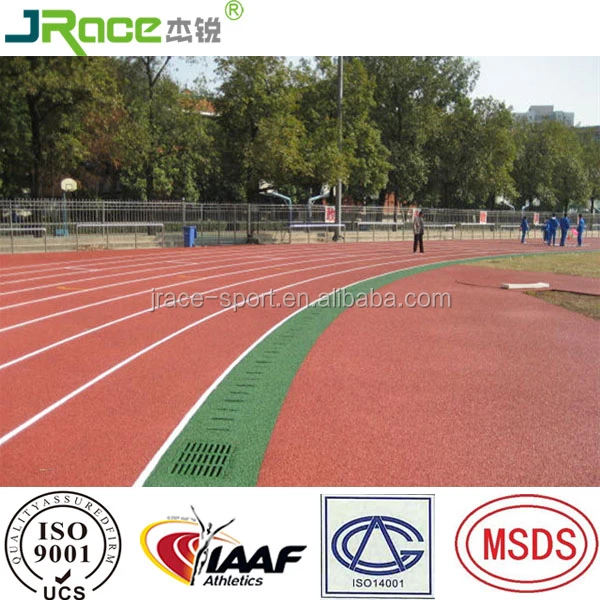 pu rubber running track tartan track for track and field stadium outdoor playground
