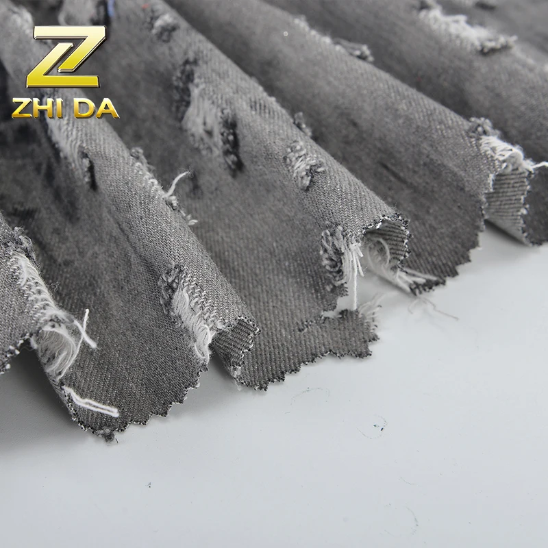 Cheap washed tie dye denim fabric for denim bag