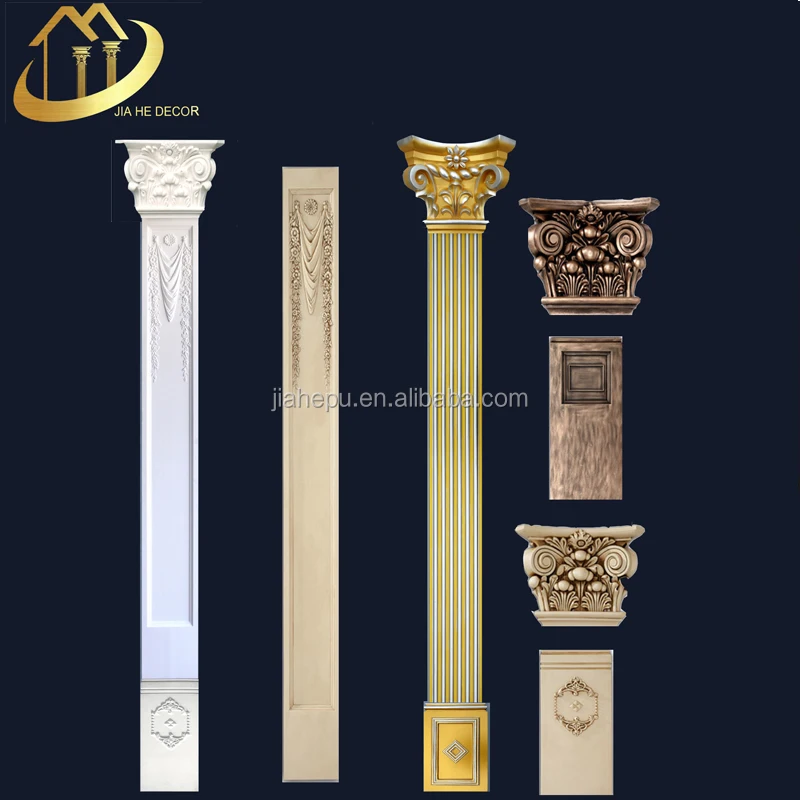 
customized paint antique bronze/copper color door frame moulding /panel moulding /roamn pilaster 