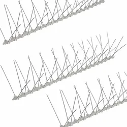 50cm White Garden PP Fence Wall Spike Anti Cat Bird Control Repeller