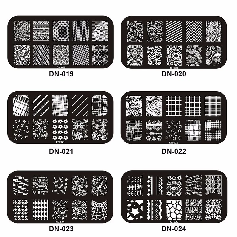 Nail Art Stamp Stamping Template Image Plates
