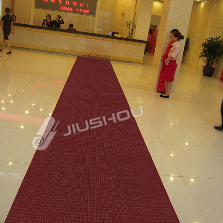 
Non slip polyester pvc plastic rubber floor carpet roll 