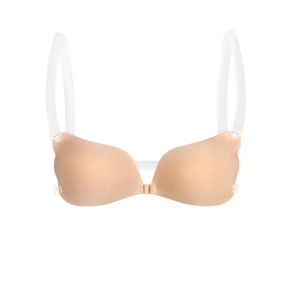 New LALA Goddess Self Adhesive Silicone Invisible Push-up Bra with Adjustable Clear Straps