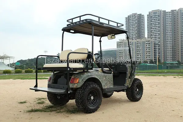 New 4WD Electric Car, Off-road Hunting Vehicle, Utility Golf Cart with independent suspension system| AX-C2+2-4X4