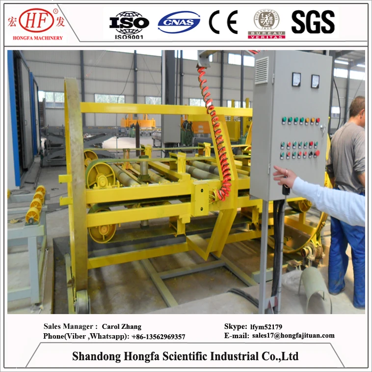Shandong Hongfa quartz slab turnover equipment for artificial quartz stone production line