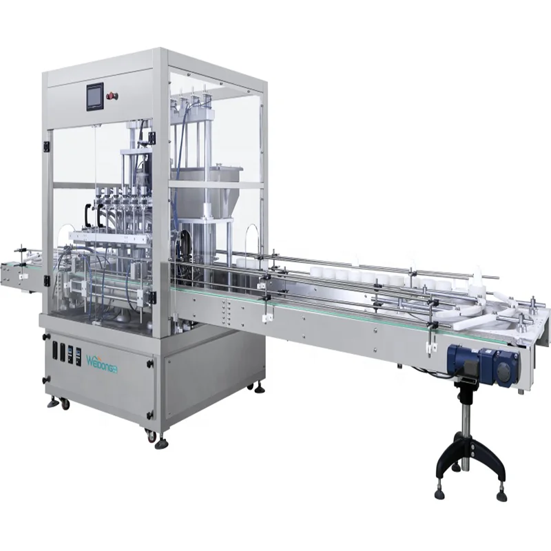 Automatic Multiple 4 6 8 10 Filling Heads Nozzles Linear Straight Line Piston Shampoo Liquid soap Cosmetic Filling Machine