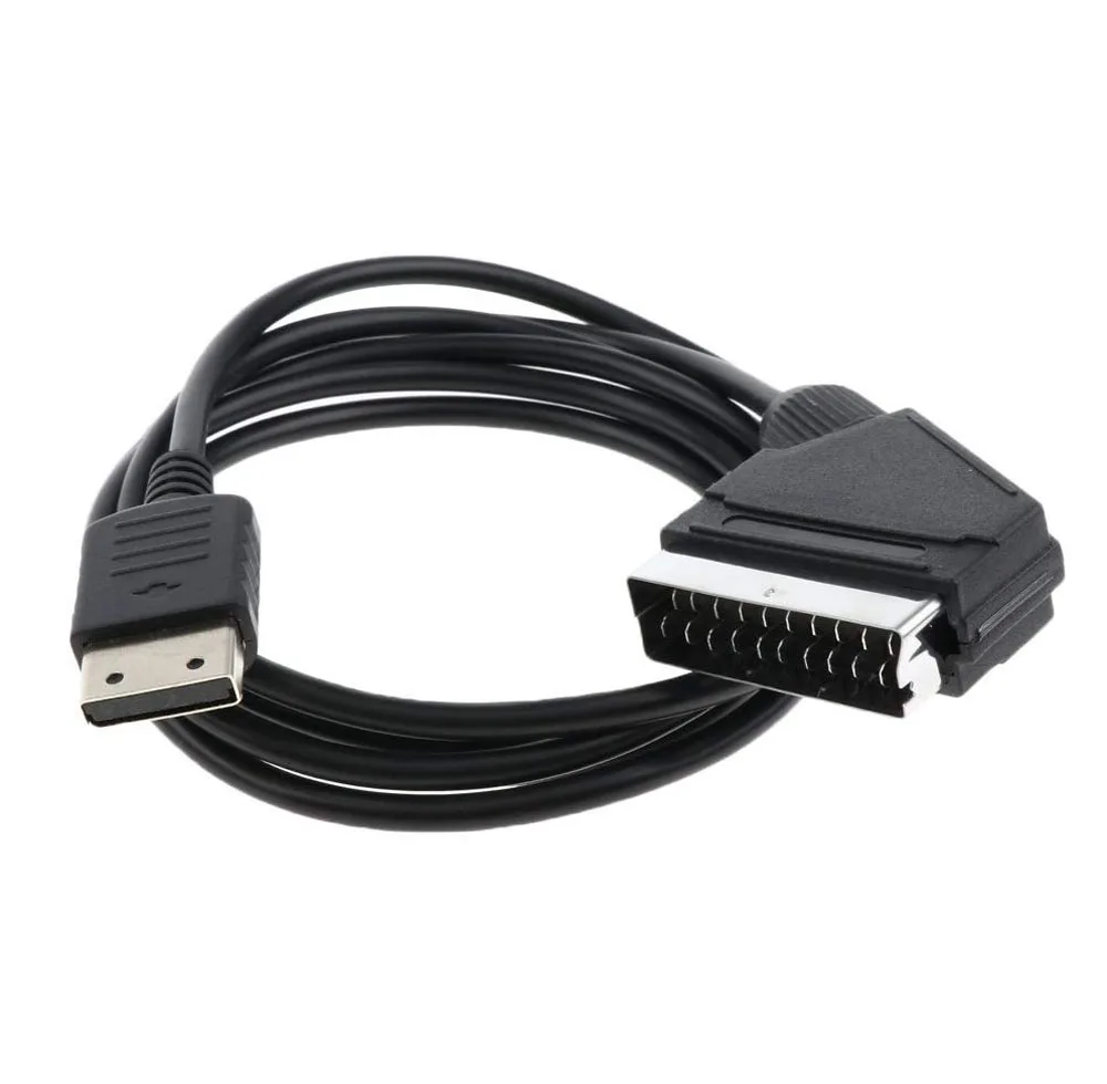 1.8M 6FT DC Scart RGB AV Cable Audio Cable Cord Lead Video Connector for Sega Dreamcast