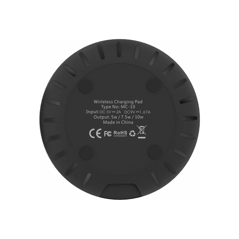 
5V/2A Fast Wireless Charger , LED Mobile Wireless Charger For Smartphone 