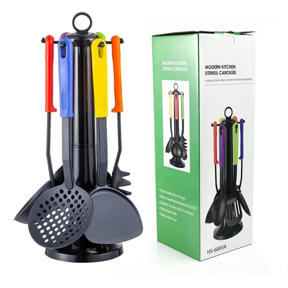 Home Kitchen Appliance Nylon Cooking Utensils Set Nonstick Cookware Set Names Of Kitchen Utensils