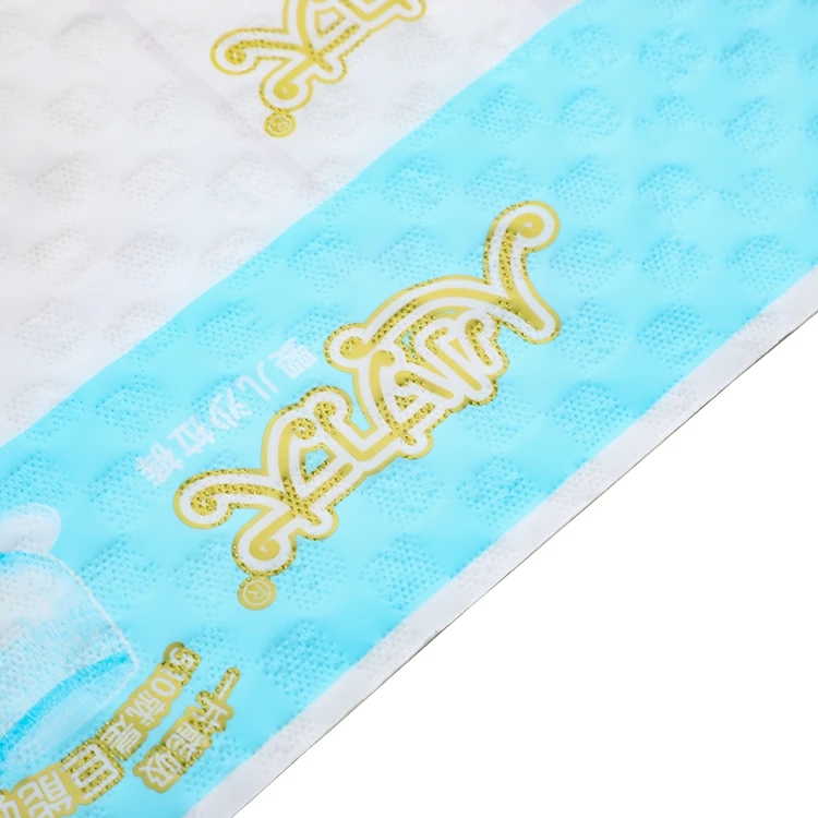Hot selling biodegradable pulling pants white pe Poly nappy plastic baby diaper packaging bag