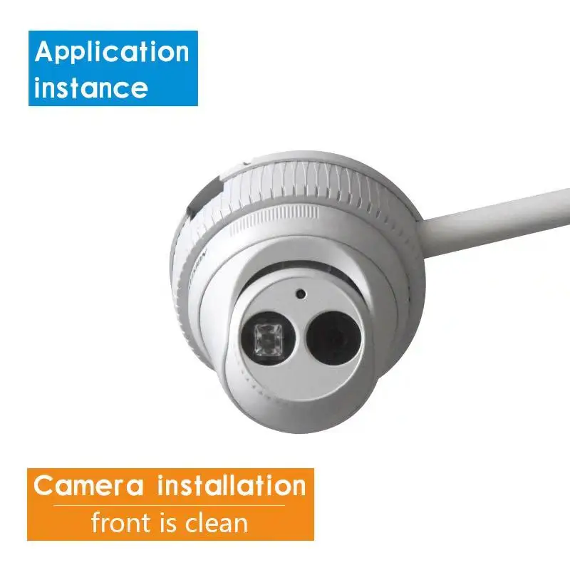 
Plastic Wall Mount Bracket 12V2A power adapter supply and bracket Two in one box for CCTV Security Dome Camera 