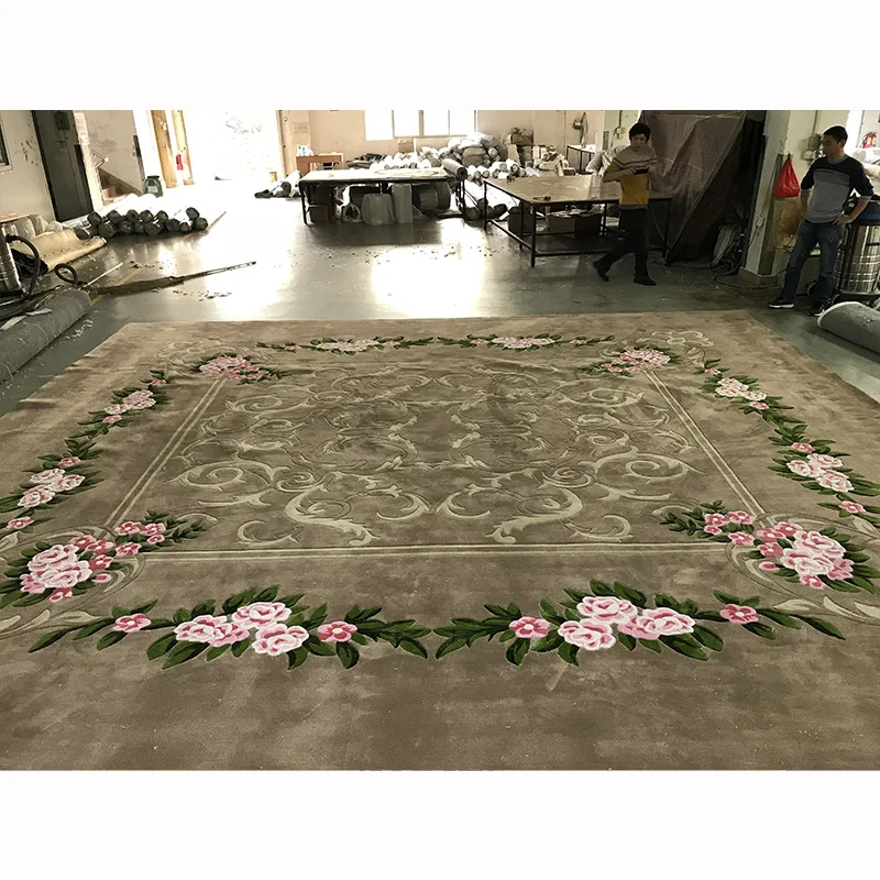 custom home hotel business commercial  living room bedroom villa wool with silk decoration carpet