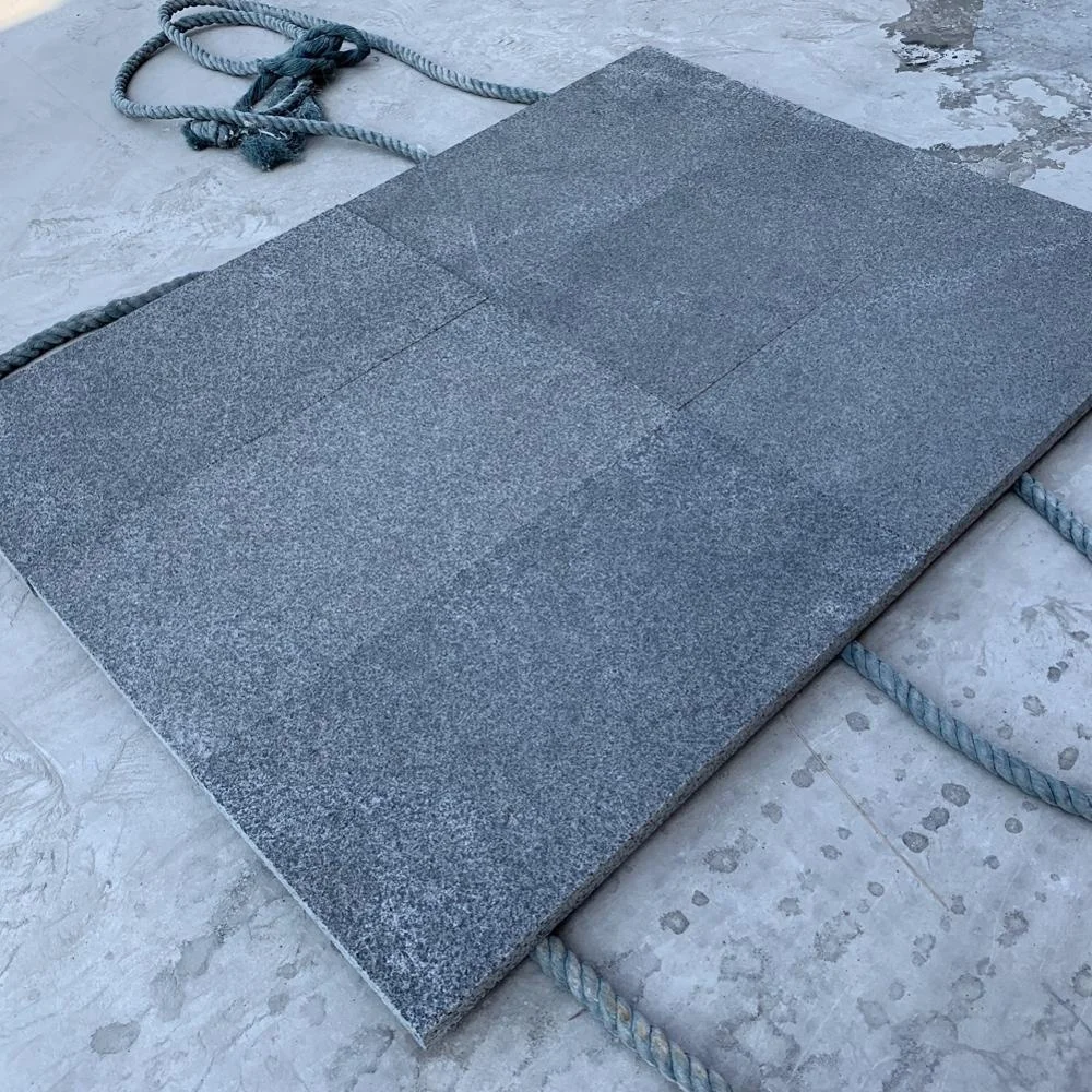 Samistone New G684 Cheap Price Black Driveway Granite Paving Stone