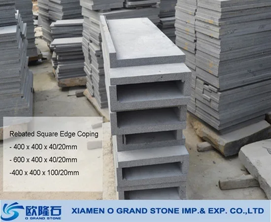 Square granite swimming pool edge tile