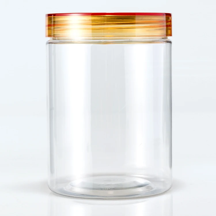 
500ml Clear Plastic PET Canning Pickle Jars 