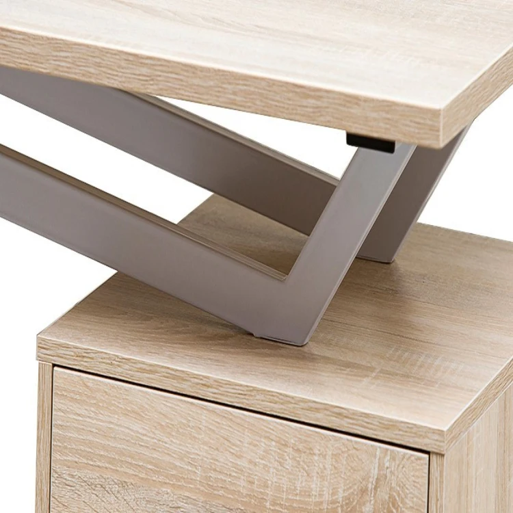 Lower Price Office Computer Desk Home Study Table with Drawers