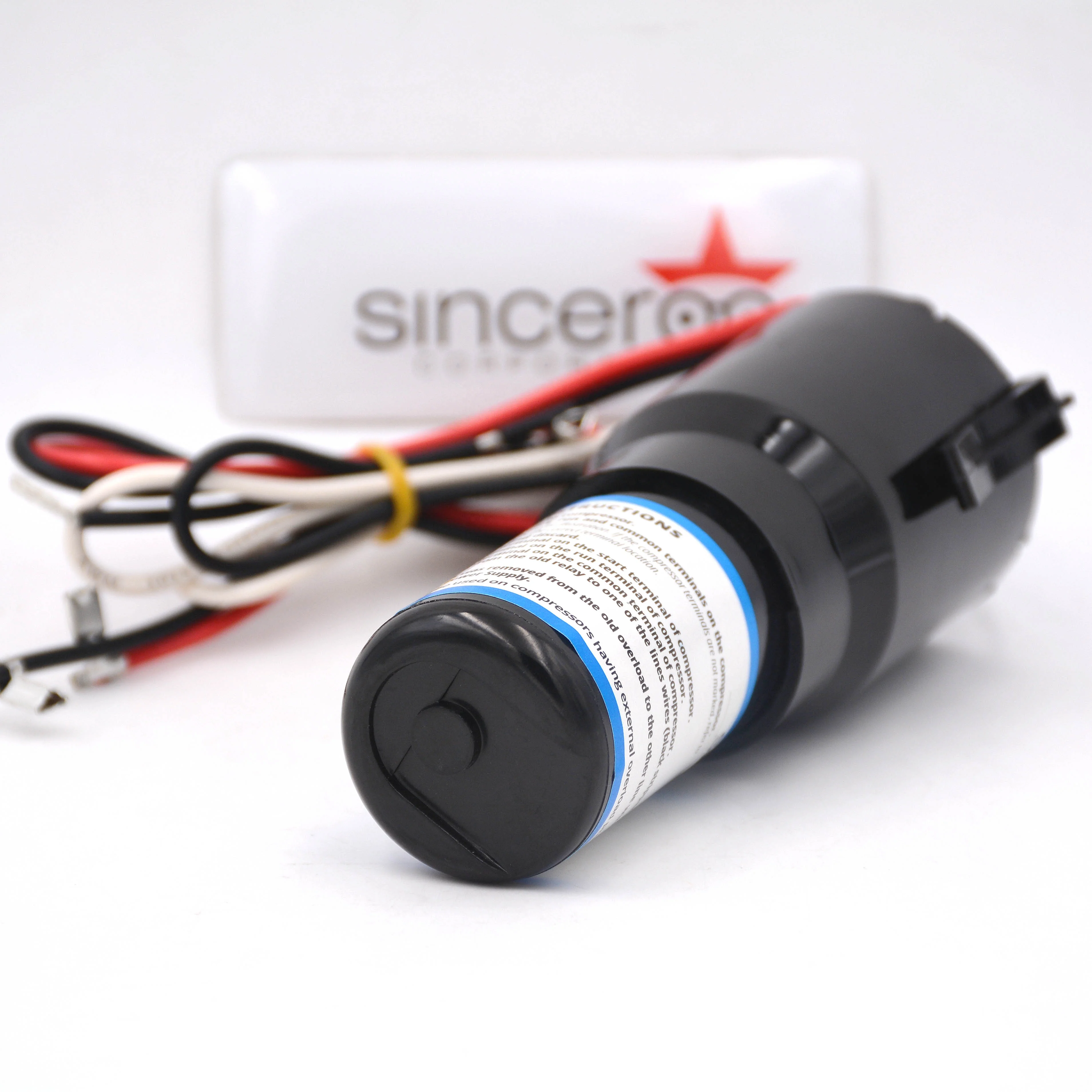 RCO810 3 in 1 Hard Start Kit Compatible with Relay Capacitor Overload 1/12-1/5 HP 110-125VAC