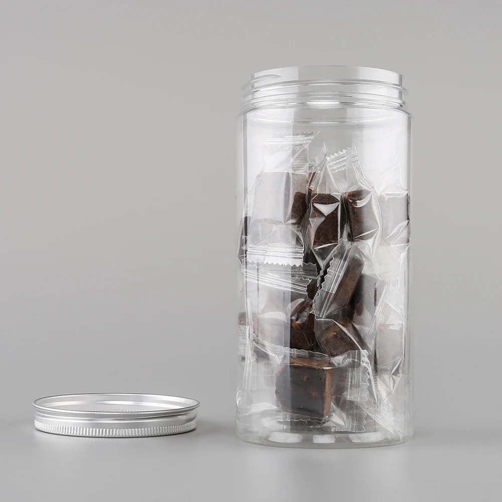 best price 350ml 450ml 600ml wide mouth pet bottle malaysia cookie candy food storage jar