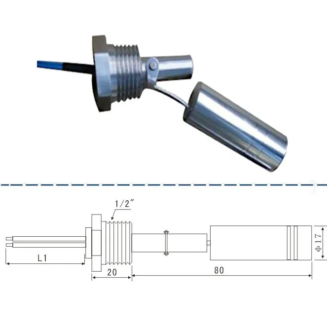 Electrical horizontal/vertical install stainless steel magnetic water level float control switch with horsman joint