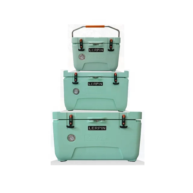 
Waterproof portable beer cooler and ice box for hiking and camping 