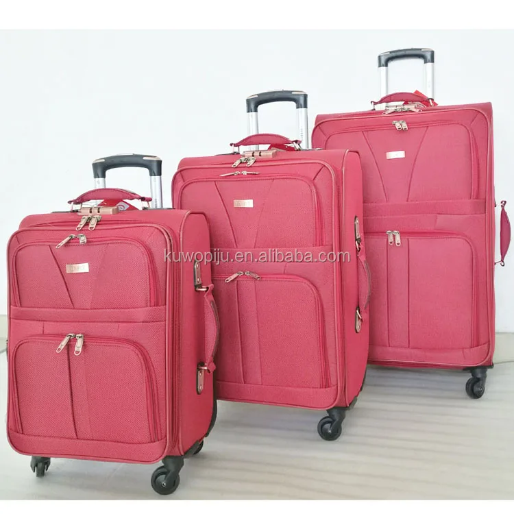 cheap EVA fabric 4 wheels spinner luggage set Softside cool 3pcs set luggage suitcase