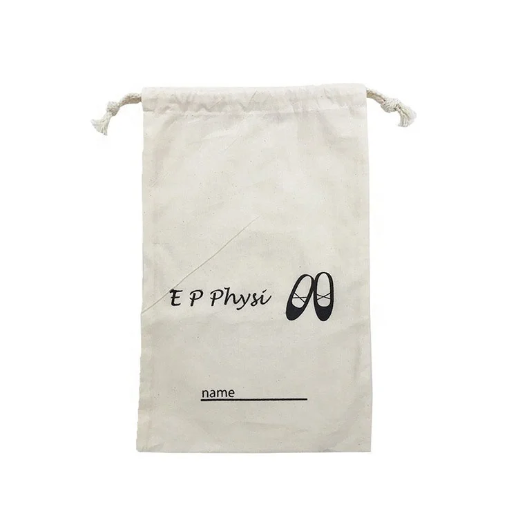 Индивидуальный рекламный многоразовый экологически чистый маленький Хлопковый мешок на шнурке с защитой от пыли