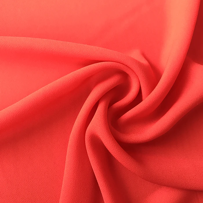 high elastic plain chiffon korean moss crepe fabric for dresses