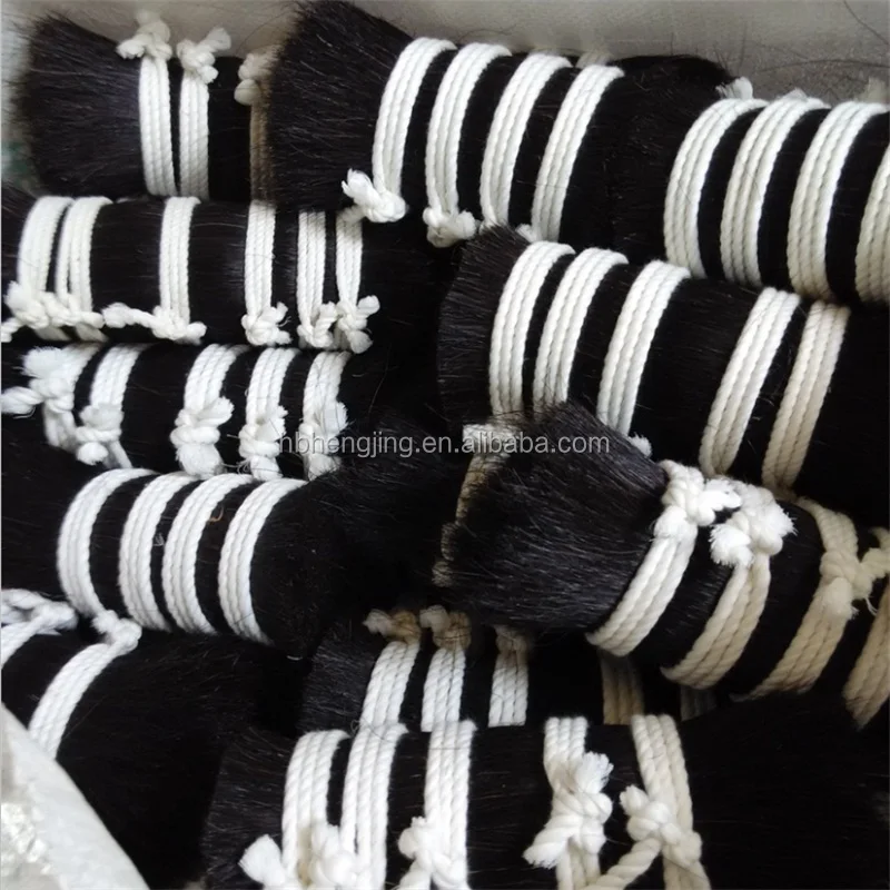 
Washed double drawn horse mane hair for paint brush 