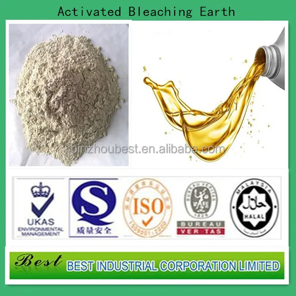 oil recycling chemical Activated bleaching earth/activated bentonite clay for refining used engine oil