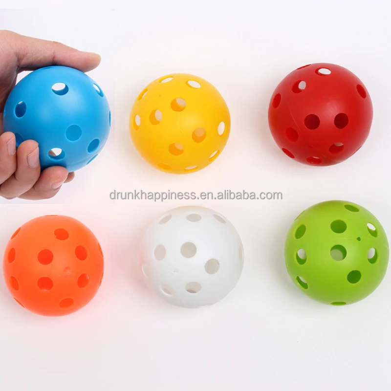 Durable PE Pickleball 26 Hole, 10 Sizes, 100 Colors
