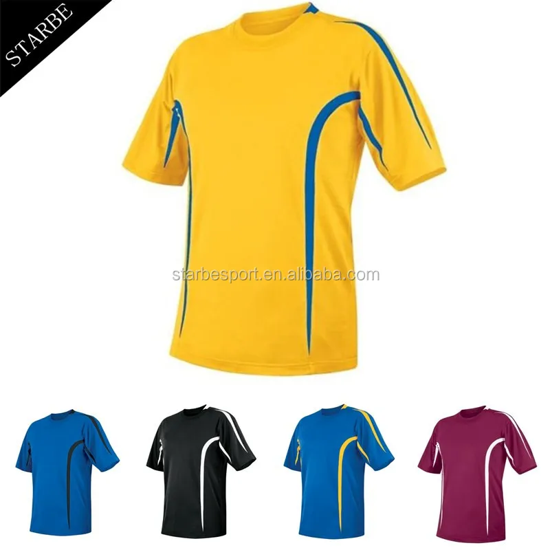 
China custom wholesale plain sublimation polyester football jersey guangzhou factory 