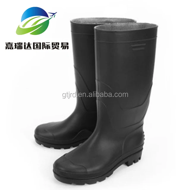 Ботинки со стальным носком Нескользящие безопасные водонепроницаемые из ПВХ рабочие химические резиновые сапоги защитная обувь для промышленной работы