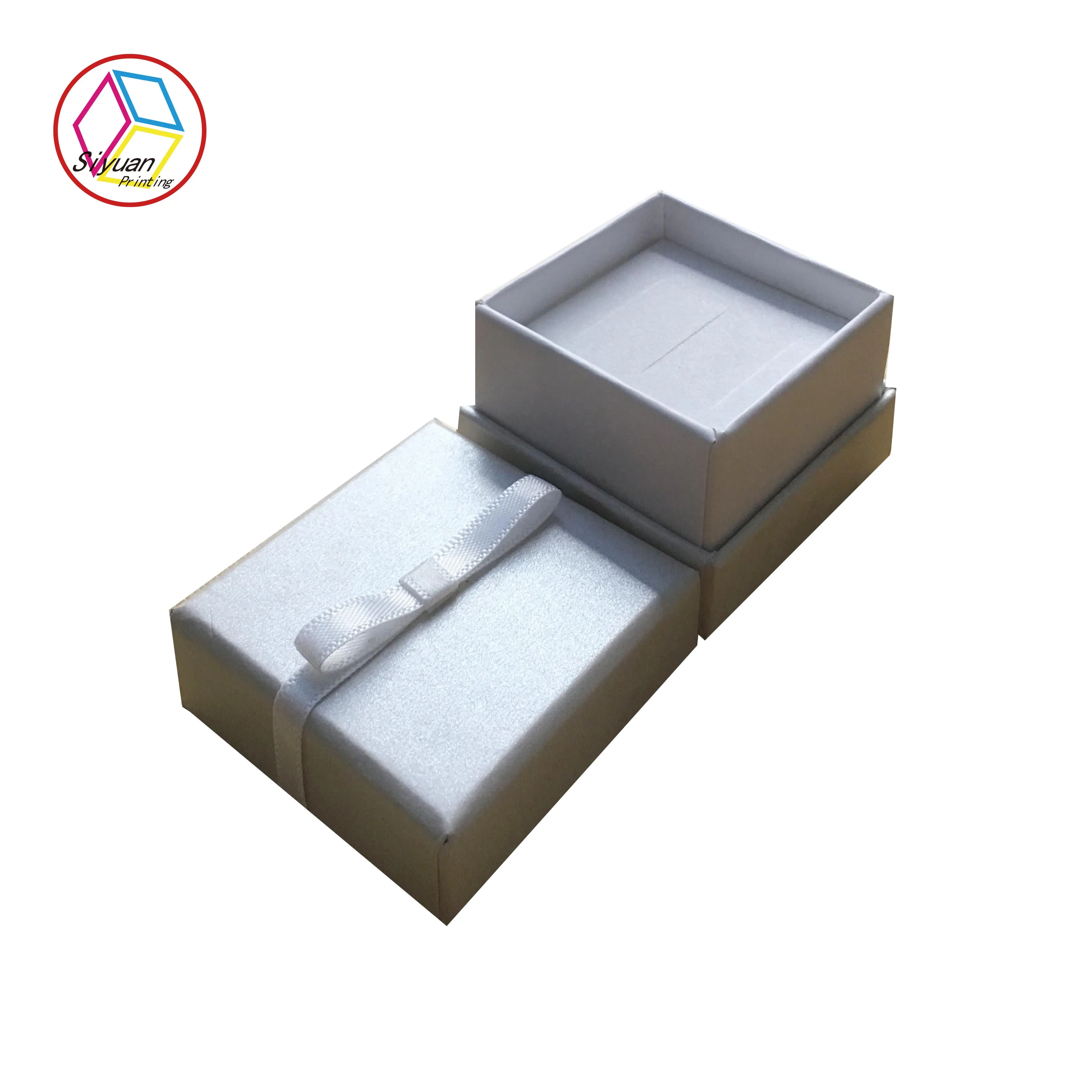Custom logo velvet ring box for packaging