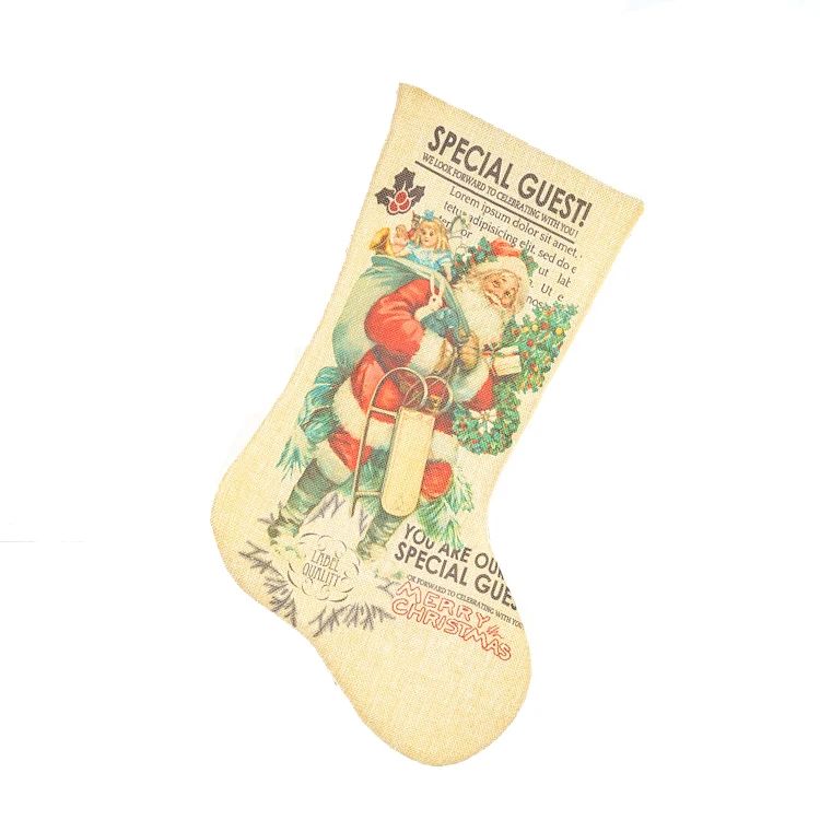 Праздничные тканевые украшения, фетровые канадские украшения, оптовая продажа рождественских чулок