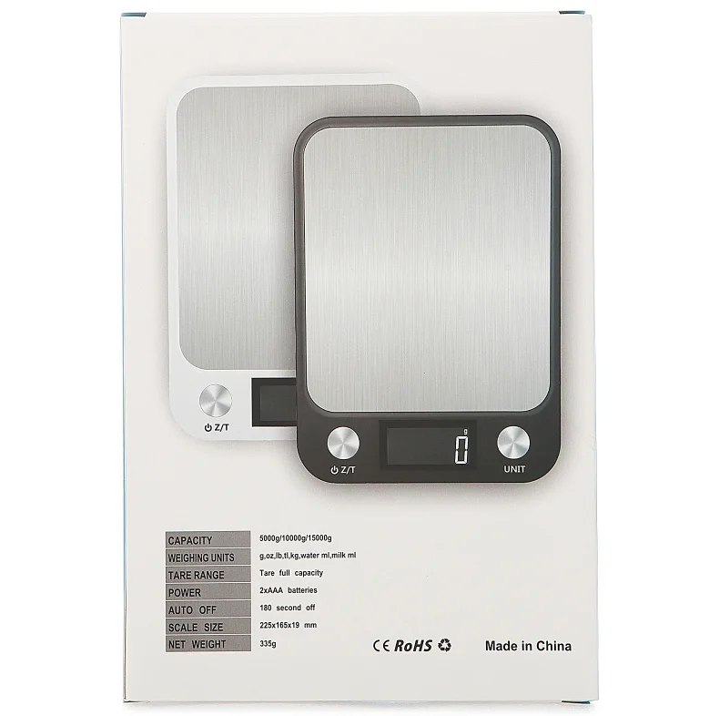 Stainless Steel LCD Display Digital Kitchen Scale Multifunction Kitchen Food Scale