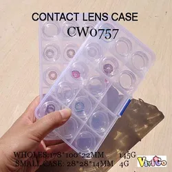 Многофункциональный полипропиленовый ящик для хранения CW0757 с 14 шт. небольшими футлярами для контактных линз